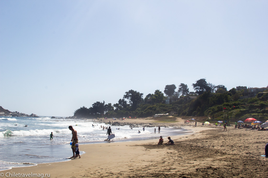 пляжи рядом с Сантьяго в Чили обзор на Chiletravelmag