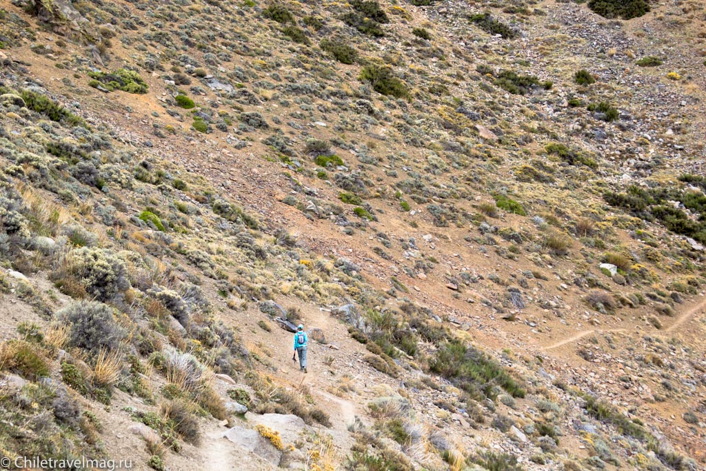 треккинг в горах в Чили